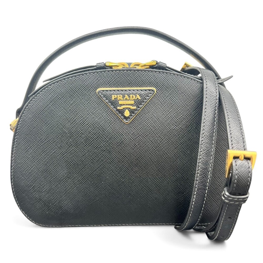 PRADA Odette handbag Leather Black